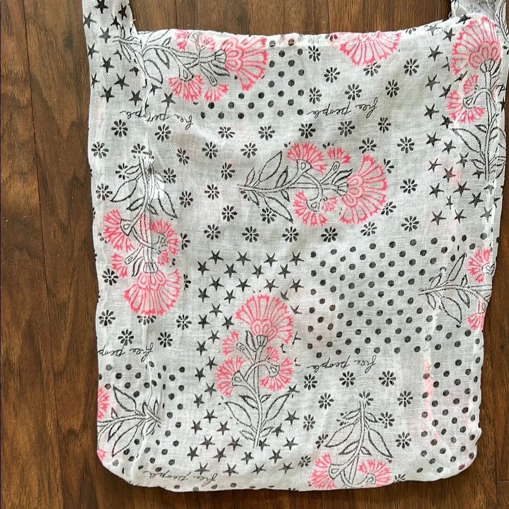 Free People Patchwork Pink and Gray Shoulder Bag - Picture 2 of 4